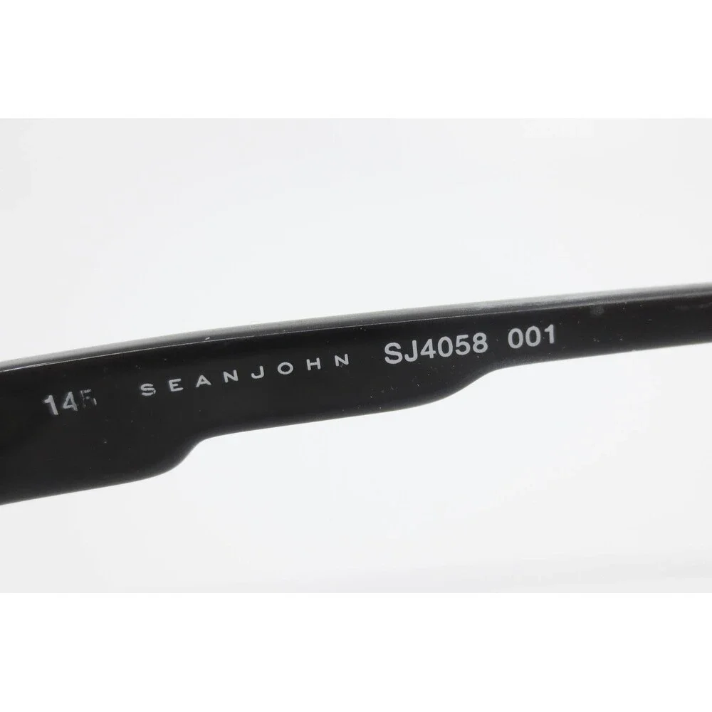 Sean John SJ4058 001 Black Rectangular Eyeglasses Frames 55-17-145 Men Mens